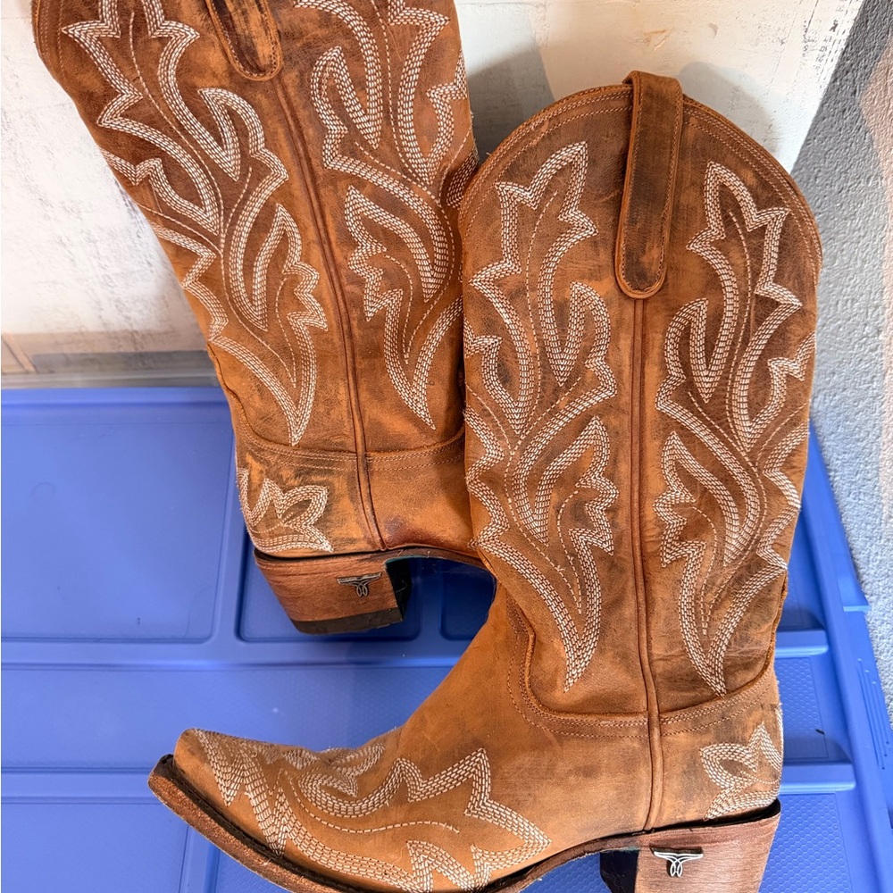 Lane Brown Western Cowboy Boots